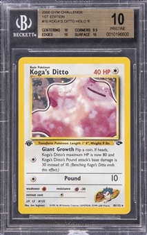 2000 Pokemon TCG Gym Challenge 1st Edition Holographic #10 Kogas Ditto - BGS PRISTINE 10 - Pop 1